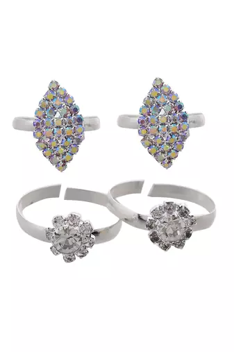 Set of 2 silver plated everyday wear bichiya