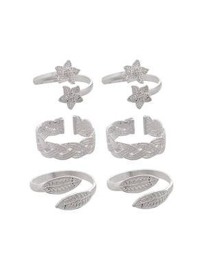 Set of 3 silver traditional bichiya 3