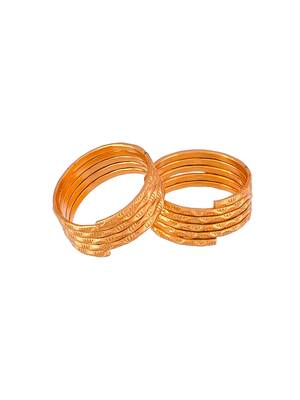 Spiral golden toe ring 4