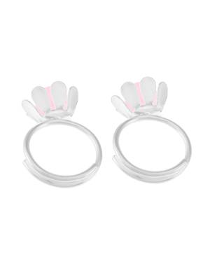 Silver plated floral handcrafted bichiya 4