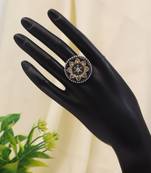 Green color premium oxidised rings