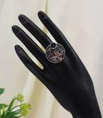 Rani color premium oxidised rings