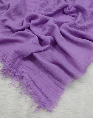 Ana lavender cotton crinkle hijab - ultra-light scarf with broad coverage for everyday elegance 2