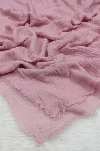 Ana mauve cotton crinkle hijab - elegant, soft, and airy scarf with full coverage for modesty