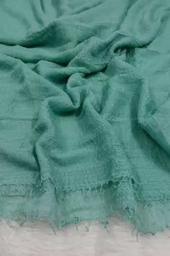 Ana pastel green cotton crinkle hijab - delicate, soft, and breathable scarf for graceful modesty
