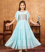 Aarika girls embellished and hand work embroidery party wear gown
