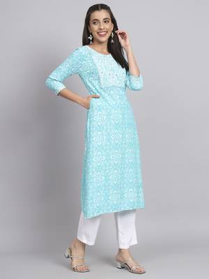Rangmayee ethnic motifs printed thread work detailed liva straight kurta 3