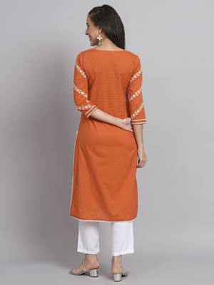 Rangmayee ethnic motifs embroidered thread work pure cotton straight kurta 2