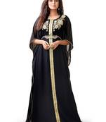 Black color embroidery party wear kaftan