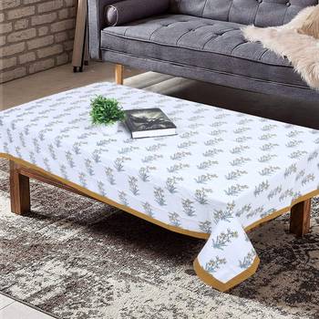 Texstylers cotton 4 seater jaipuri 40x60 inches center rectangular table cloth 1