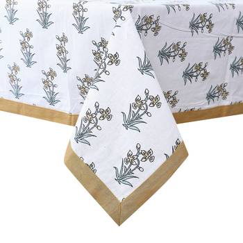 Texstylers cotton 4 seater jaipuri 40x60 inches center rectangular table cloth 2