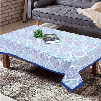 Texstylers cotton 4 seater jaipuri 40x60 inches center rectangular table cloth 1