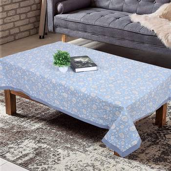 Texstylers cotton 4 seater jaipuri 40x60 inches center rectangular table cloth 1