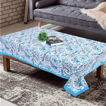 Texstylers cotton 4 seater jaipuri 40x60 inches center rectangular table cloth 1
