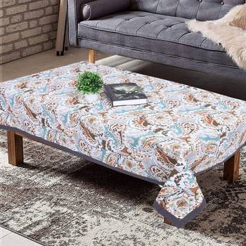 Texstylers cotton 4 seater jaipuri 40x60 inches center rectangular table cloth 1