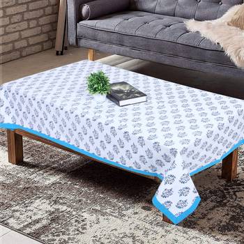Texstylers cotton 4 seater jaipuri 40x60 inches center rectangular table cloth 1