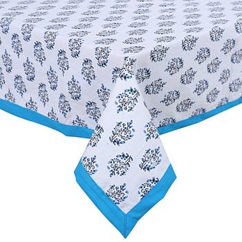 Texstylers cotton 4 seater jaipuri 40x60 inches center rectangular table cloth 3
