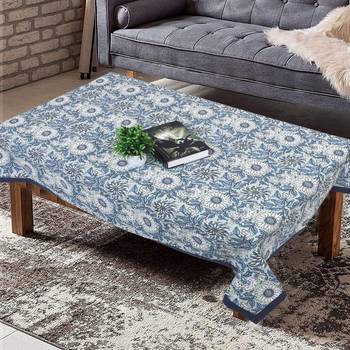 Texstylers cotton 4 seater jaipuri 40x60 inches center rectangular table cloth 1