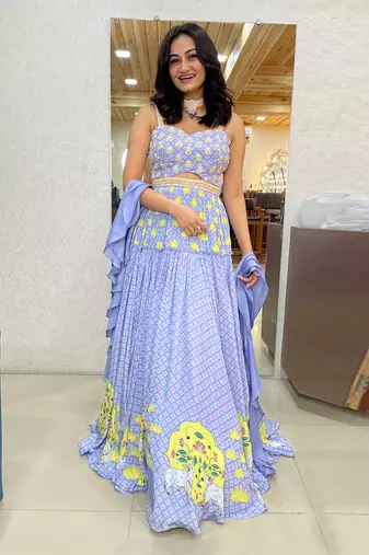 Grey Lehengas Set