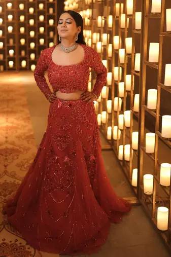 Red Lehengas Set