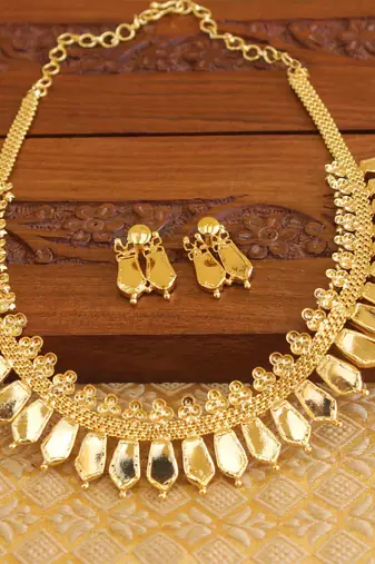 Gold Platted Palakka Necklace