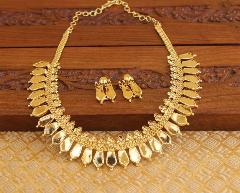 Gold Platted Palakka Necklace
