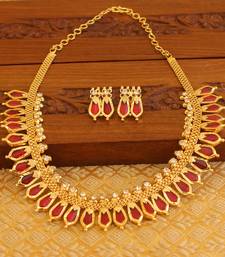Gold Platted Palakka Necklace