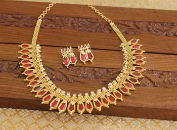 Gold Platted Palakka Necklace 2