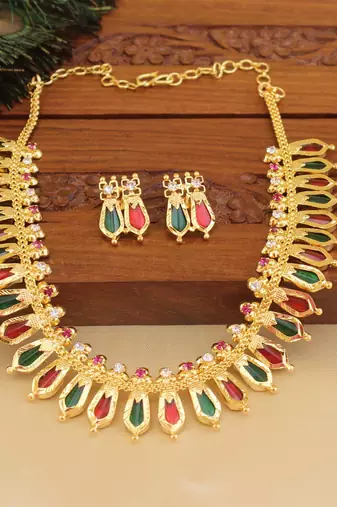 Gold Platted Palakka Necklace