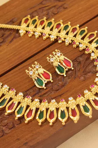 Gold Platted Palakka Necklace
