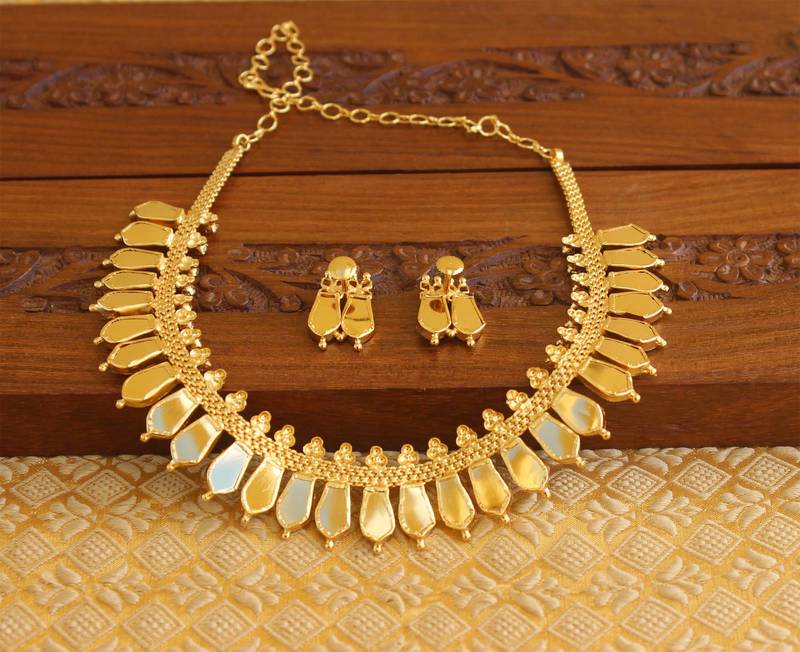 Gold Platted Palakka Necklace