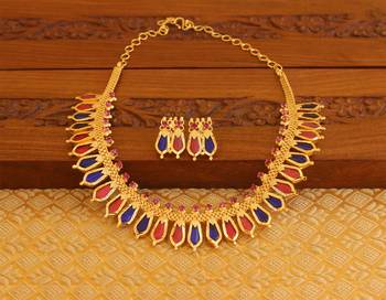 Gold Platted Palakka Necklace 1