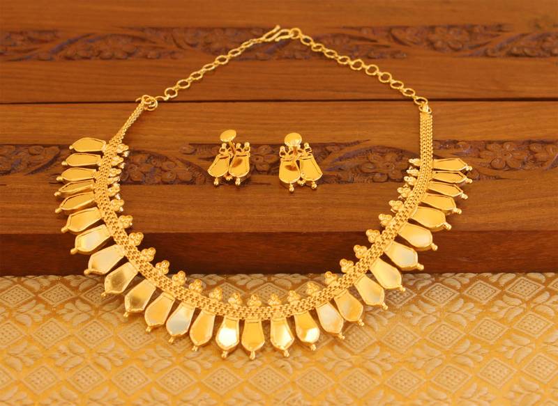 Gold Platted Palakka Necklace