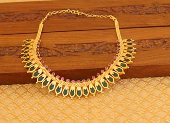 Gold Platted Palakka Necklace 1