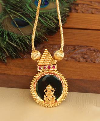 Gold Platted Lakshmi Palakka Necklace 2