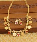 Gold Platted Temple Palakka Necklace