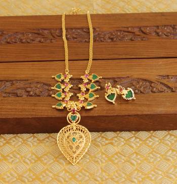 Gold Platted Palakka Necklace 1