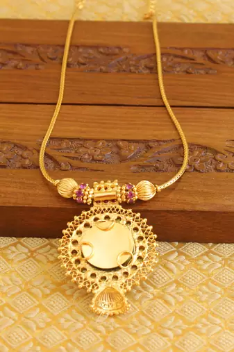 Gold Platted Krishna Necklace