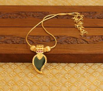 Gold Platted Mango Palakka Necklace 1
