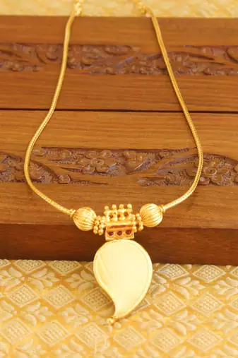 Gold Platted Mango Palakka Necklace