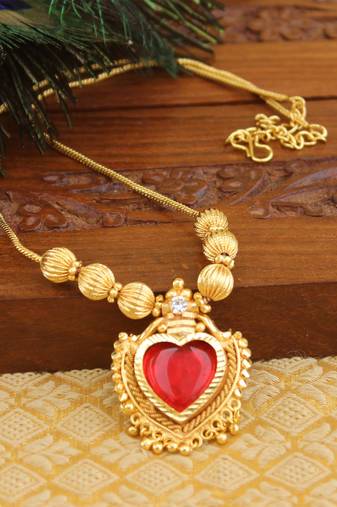Gold Platted Palakka Necklace