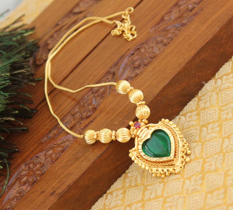 Gold Platted Palakka Necklace