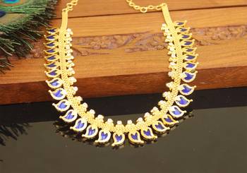 Gold Platted Mango Palakka Necklace 3
