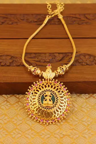 Gold Platted Palakka Lakshmi Necklace