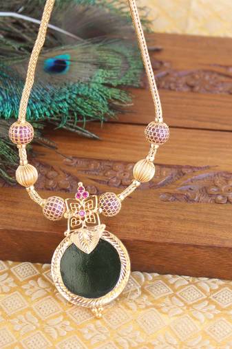 Gold Platted Palakka Necklace Set