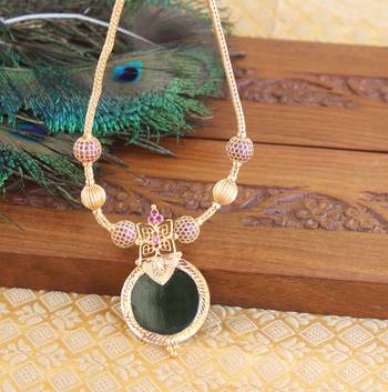 Gold Platted Palakka Necklace Set 1