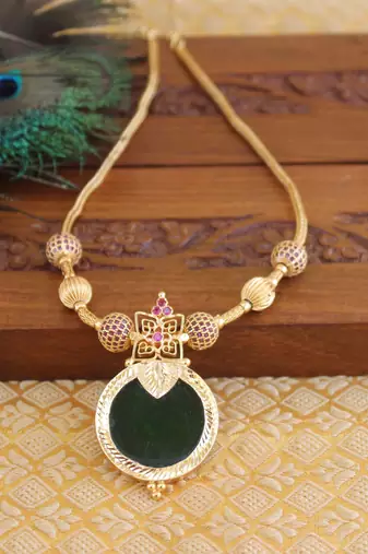 Gold Platted Palakka Necklace Set