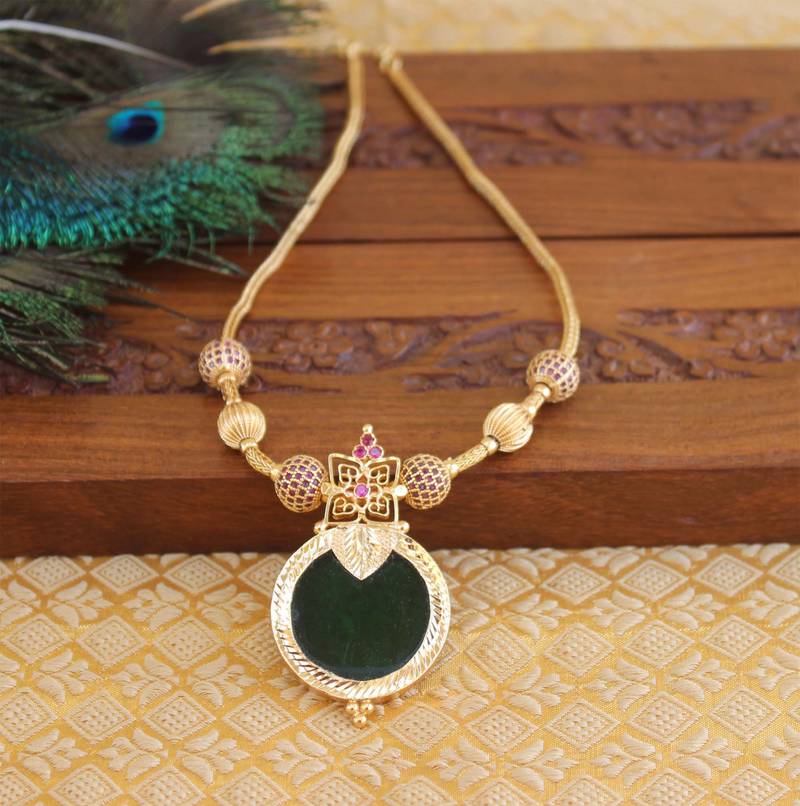 Gold Platted Palakka Necklace Set