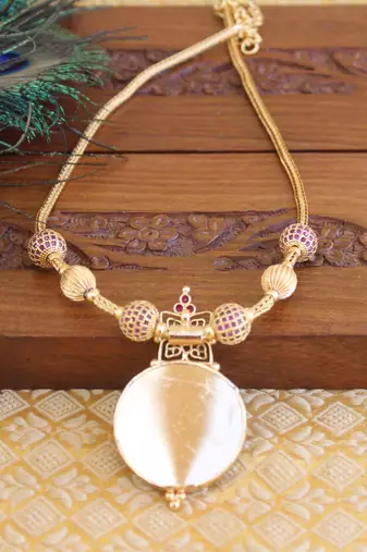 Gold Platted Palakka Necklace Set