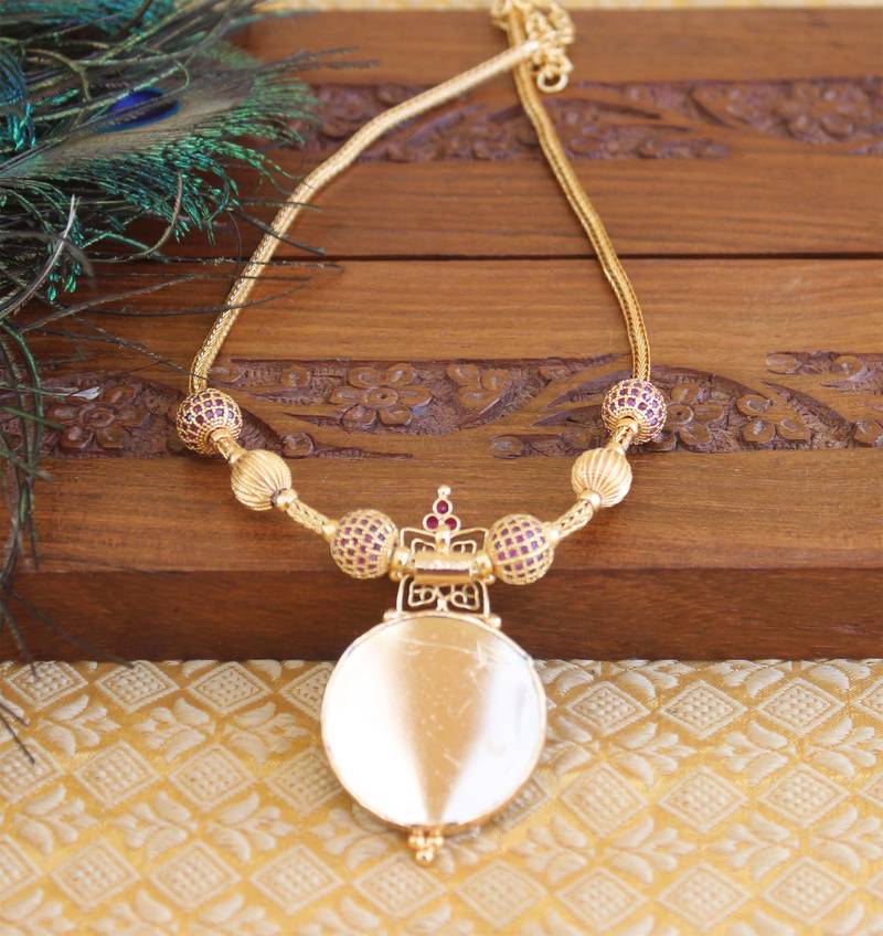 Gold Platted Palakka Necklace Set